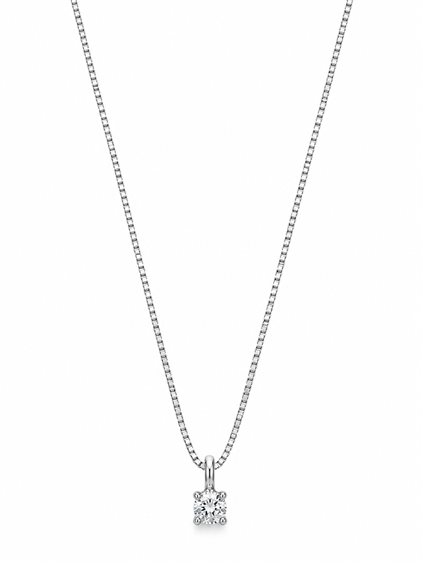 Collier Idee Preziose dal 1987 Femme in Or blanc Diamante 0.02 Ct IP.CK18B/47D - IP.CK18B/47D